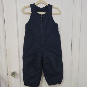 Lands' End Dark Blue Kids Snow Overalls